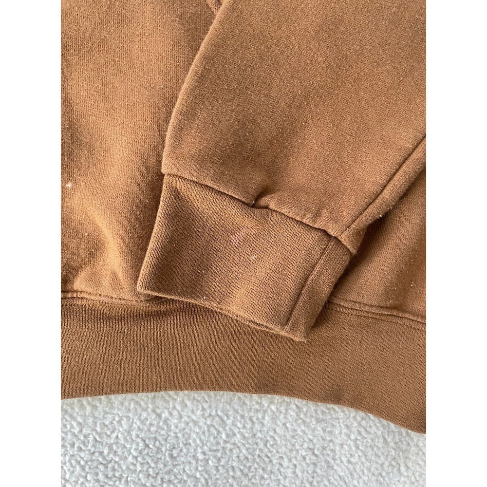 Jerzees Mens Small Hoodie Brown Nucor American Made Steel Graphic Pullover - Picture 14 of 16